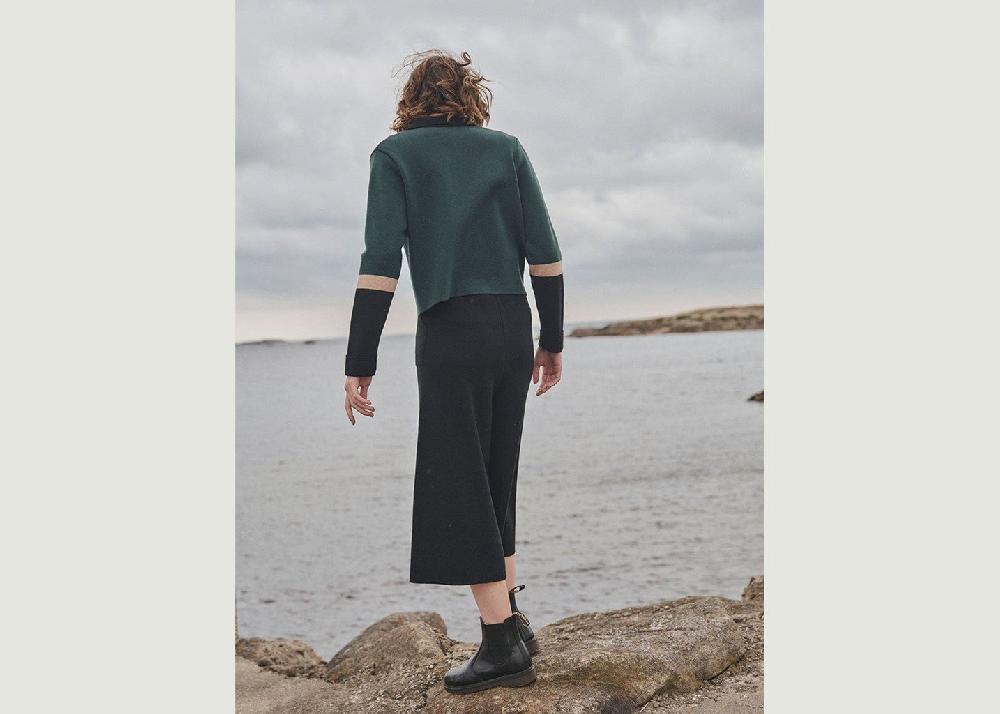 L'exception Jupe Culotte Candice Noir Lafrançaise Mailles In France