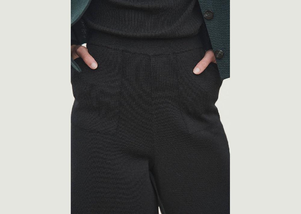 L'exception Jupe Culotte Candice Noir Lafrançaise Mailles In France