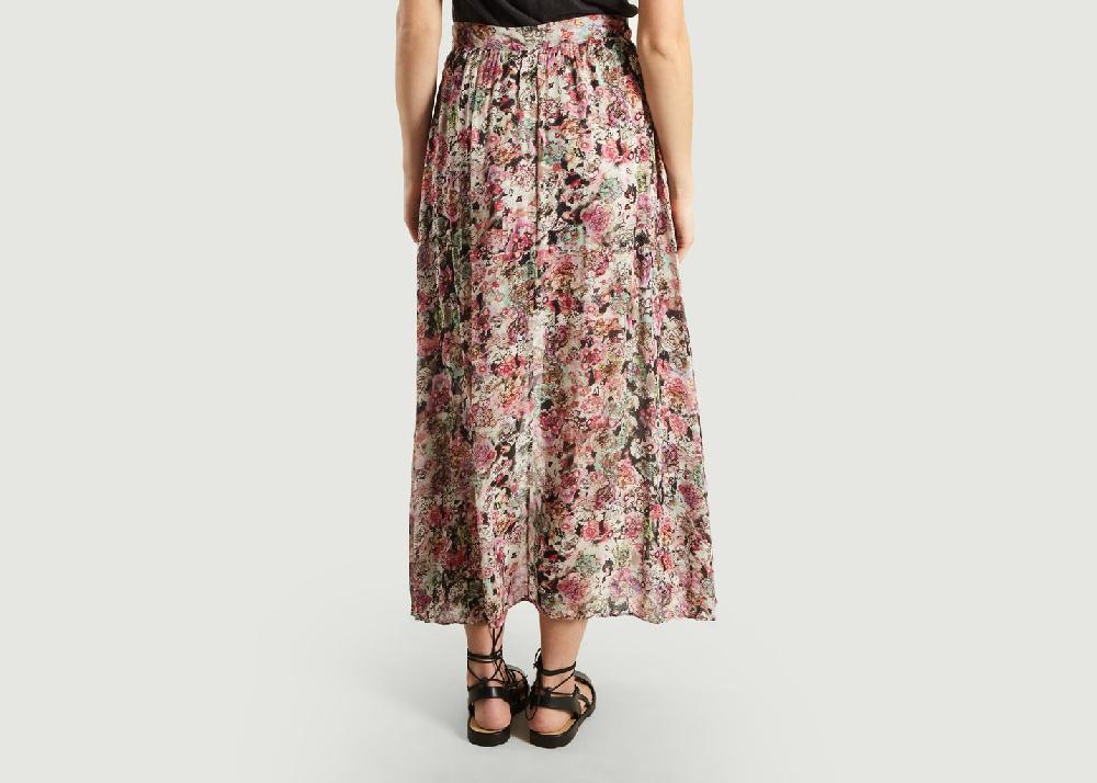 L'exception Jupe Fleurie Asymétrique Trent Multicolore IRO Paris