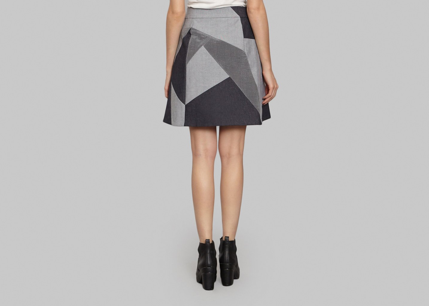 L'exception Jupe Hiba X Les Ateliers De Paris Gris Christine Phung