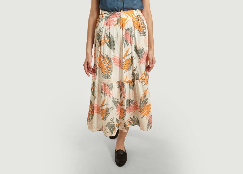 l'exception Jupe longue Leaf imprimée Multicolore Closed
