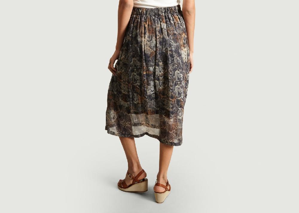 L'exception Jupe Motif Serpent Samira Gris Maison Olga