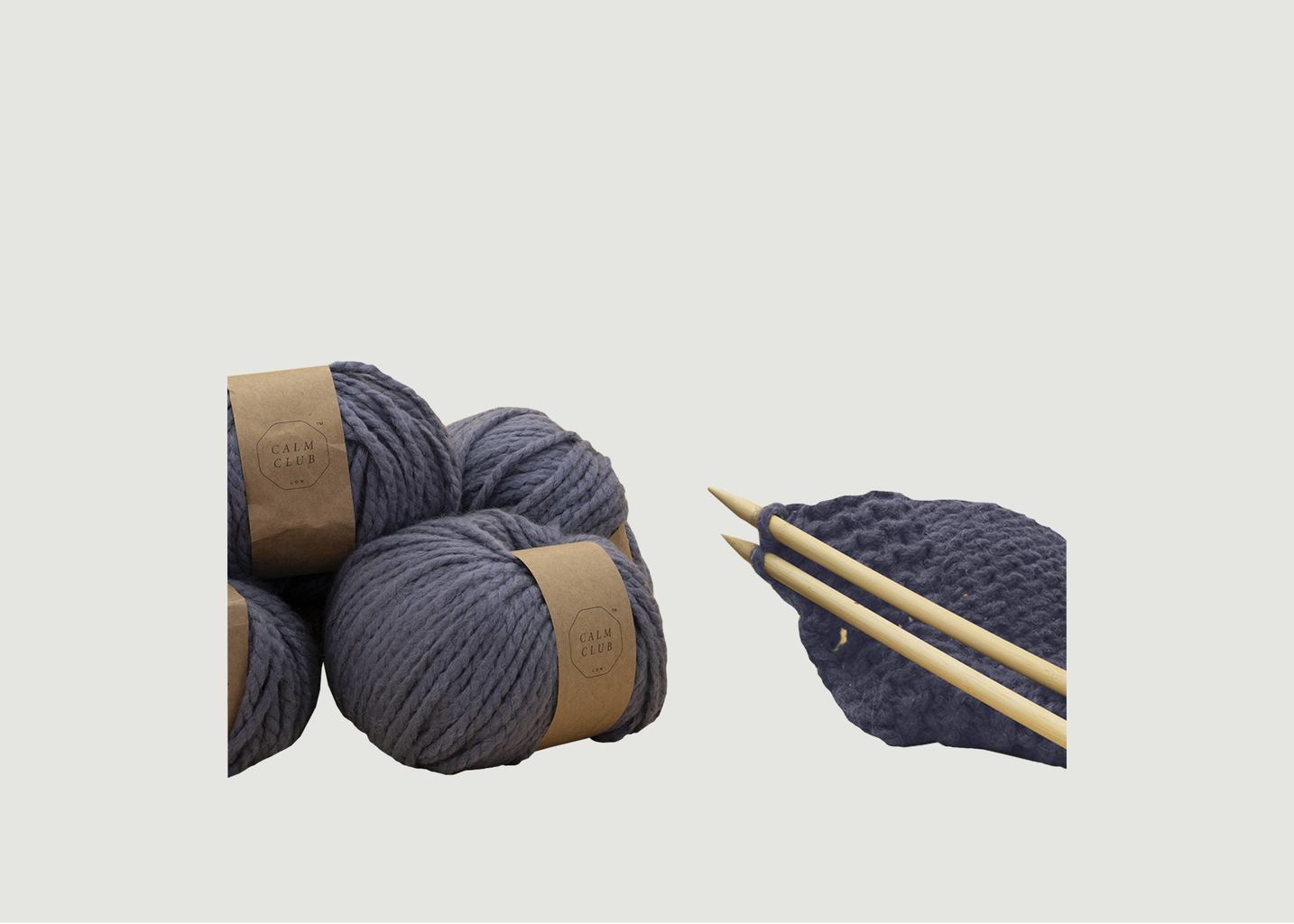 l'exception Kit Tricot Couverture Blanc Calm Club by Luckies