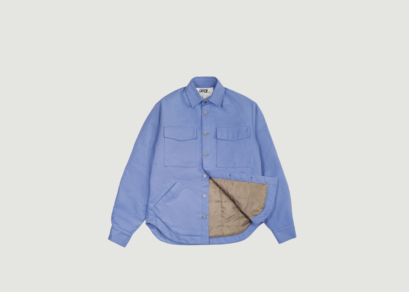l'exception 11. Veste matelassée Bleu Later