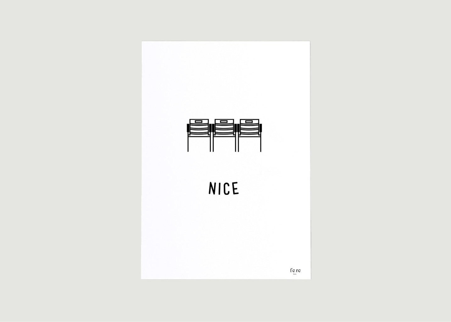 l'exception Affiche France Nice Blanc Fere Paris