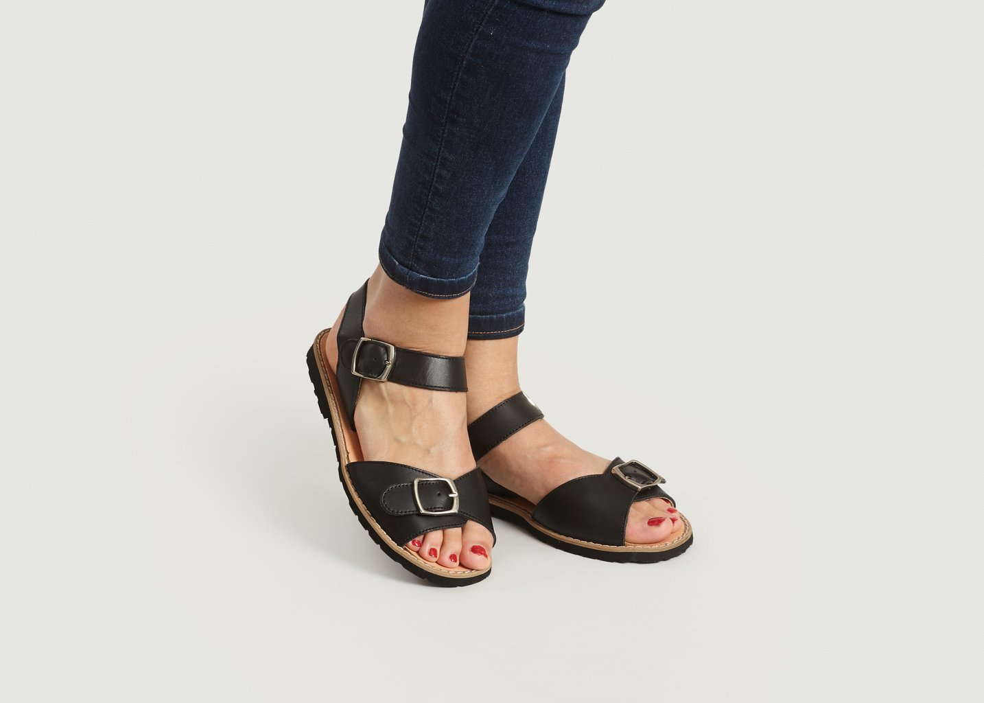 L'exception Avarca Boucle Noir Minorquines