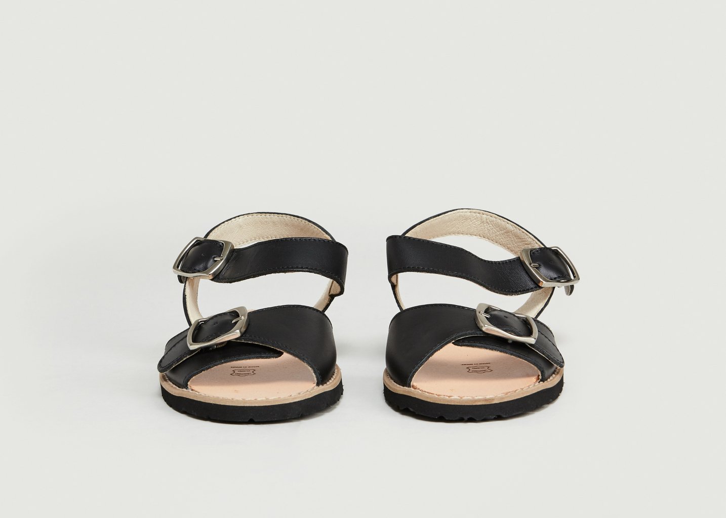 L'exception Avarca Boucle Noir Minorquines