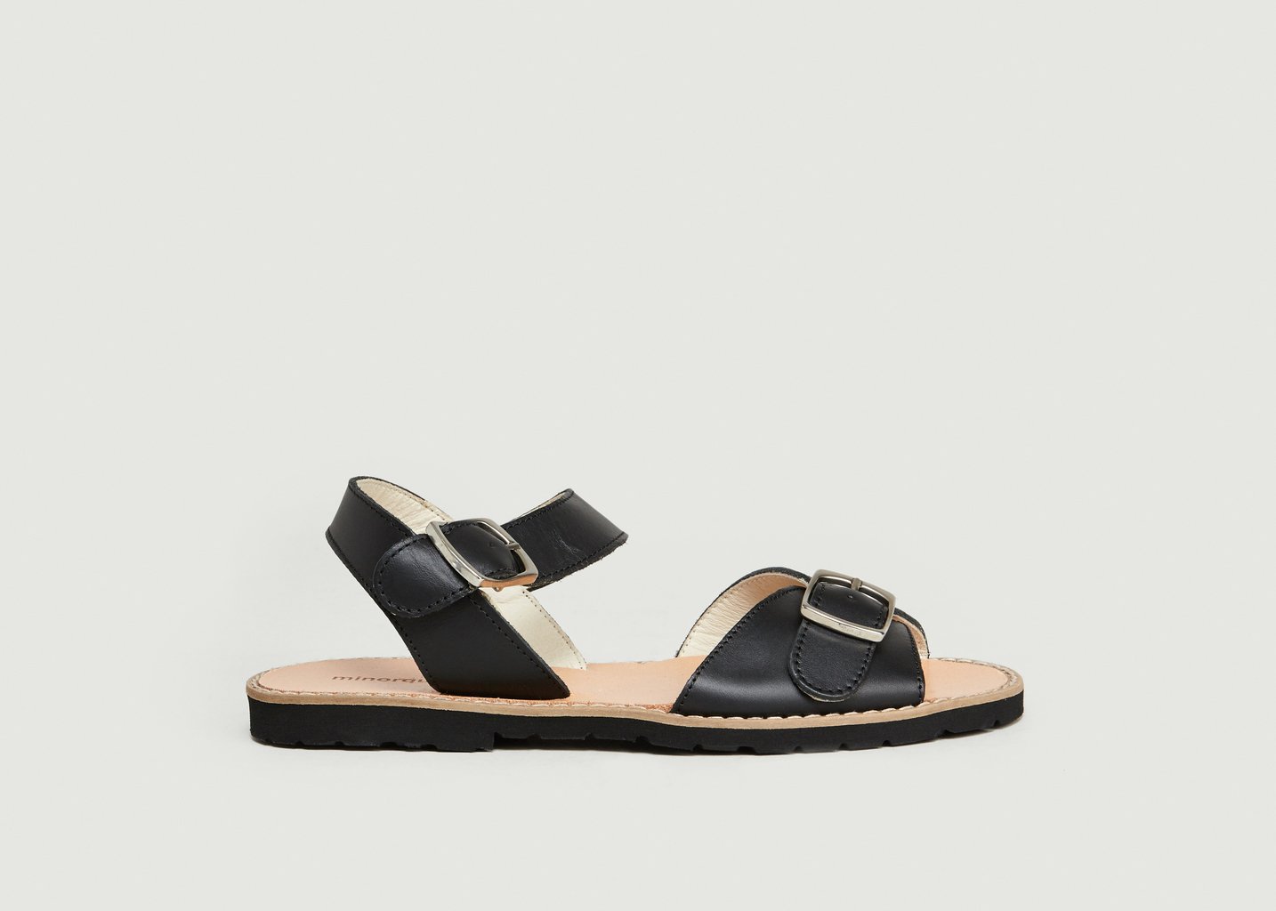 L'exception Avarca Boucle Noir Minorquines