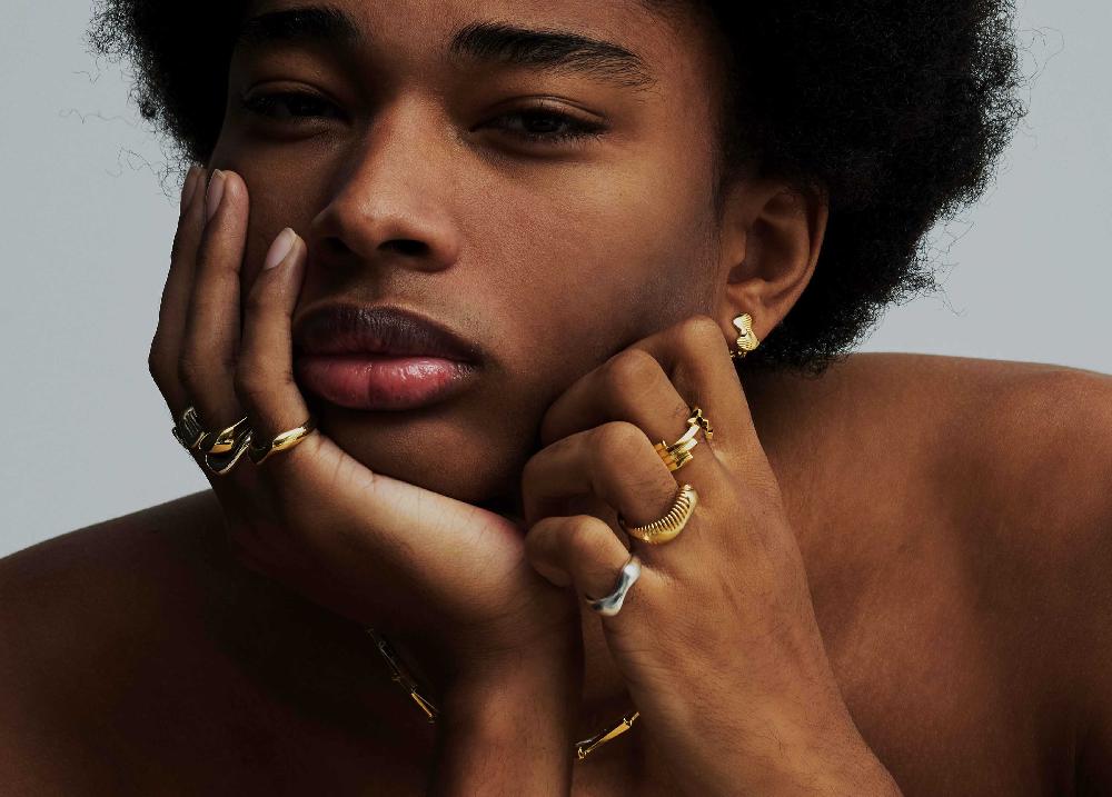 L'exception Bague Akhenaton Laiton Aerea Studio