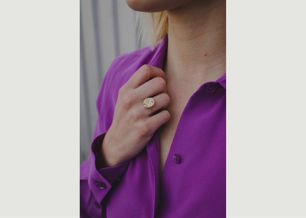 l'exception Bague Anémone Or Ennato