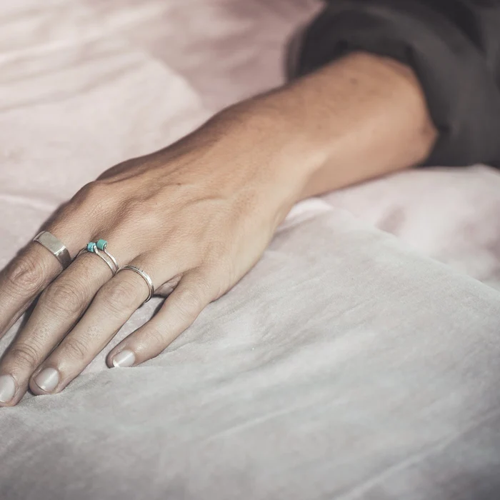 L'exception Bague Athena Turquoise Maison Vanité
