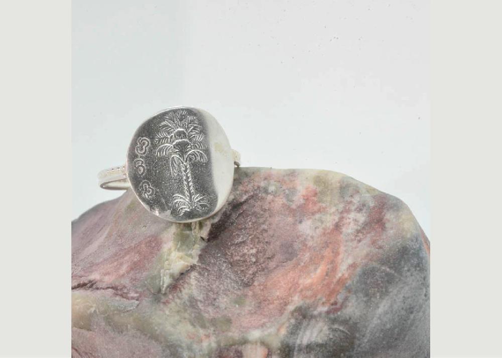 l'exception Bague Chamaerops Argent Maison Vanité