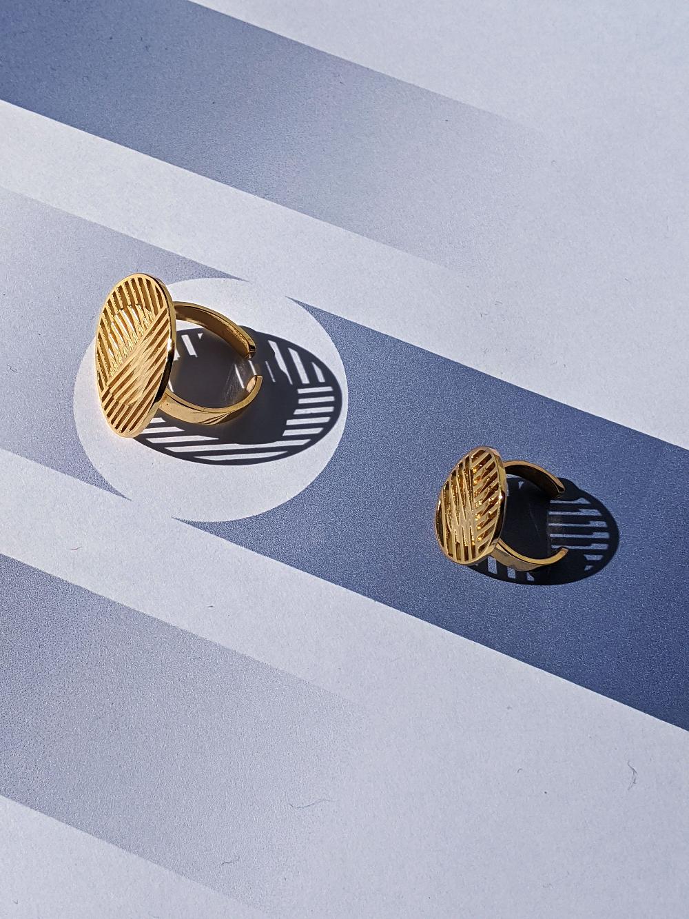 L'exception Bague Cruz Or Aerea Studio