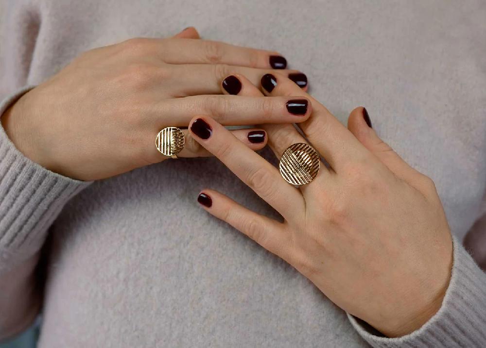 L'exception Bague Cruz Or Aerea Studio