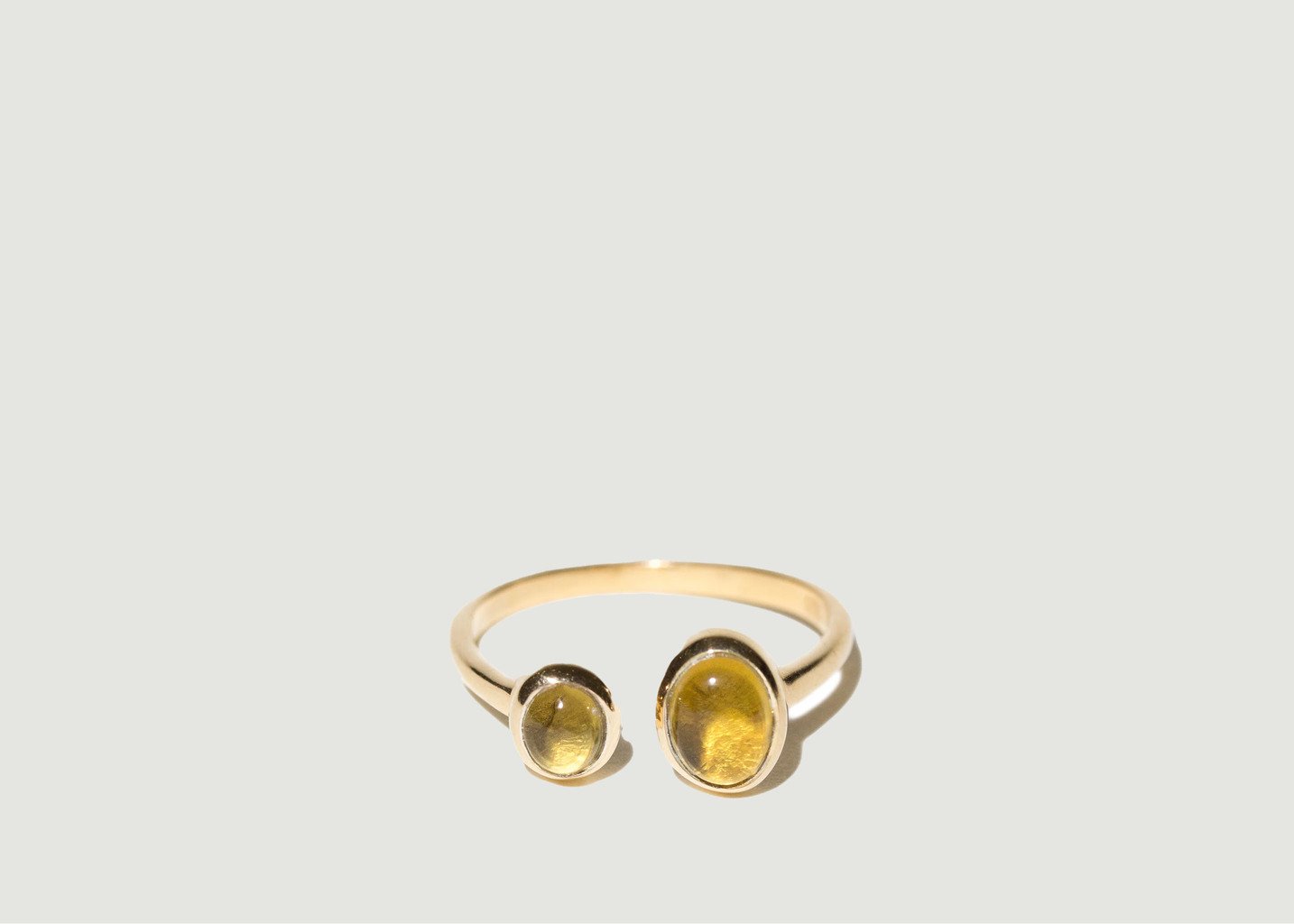 l'exception Bague Duo Muscat Or Gamme Blanche