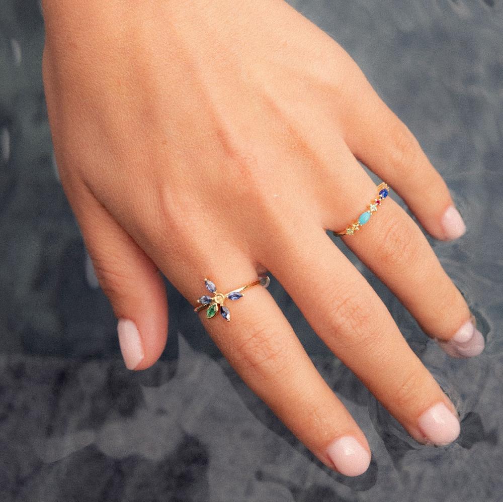 L'exception Bague Gaia 2 Multico Or Sophie D'Agon