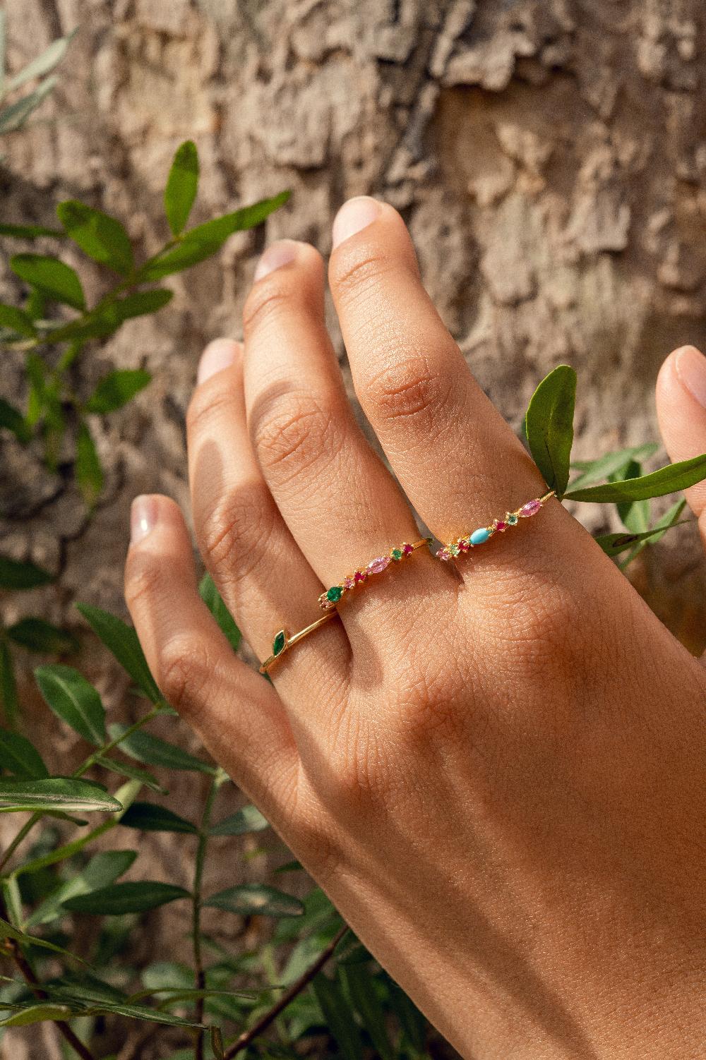 L'exception Bague Gaia 2 Or Sophie D'Agon