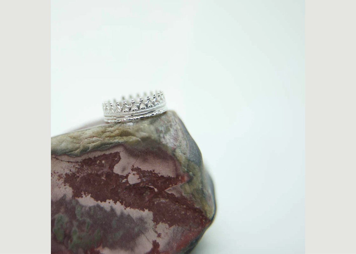 l'exception Bague Lady Di Argent Maison Vanité