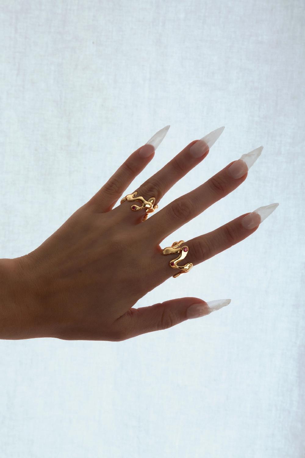 L'exception Bague Lava N°01 Or LAÔMA ATELIER