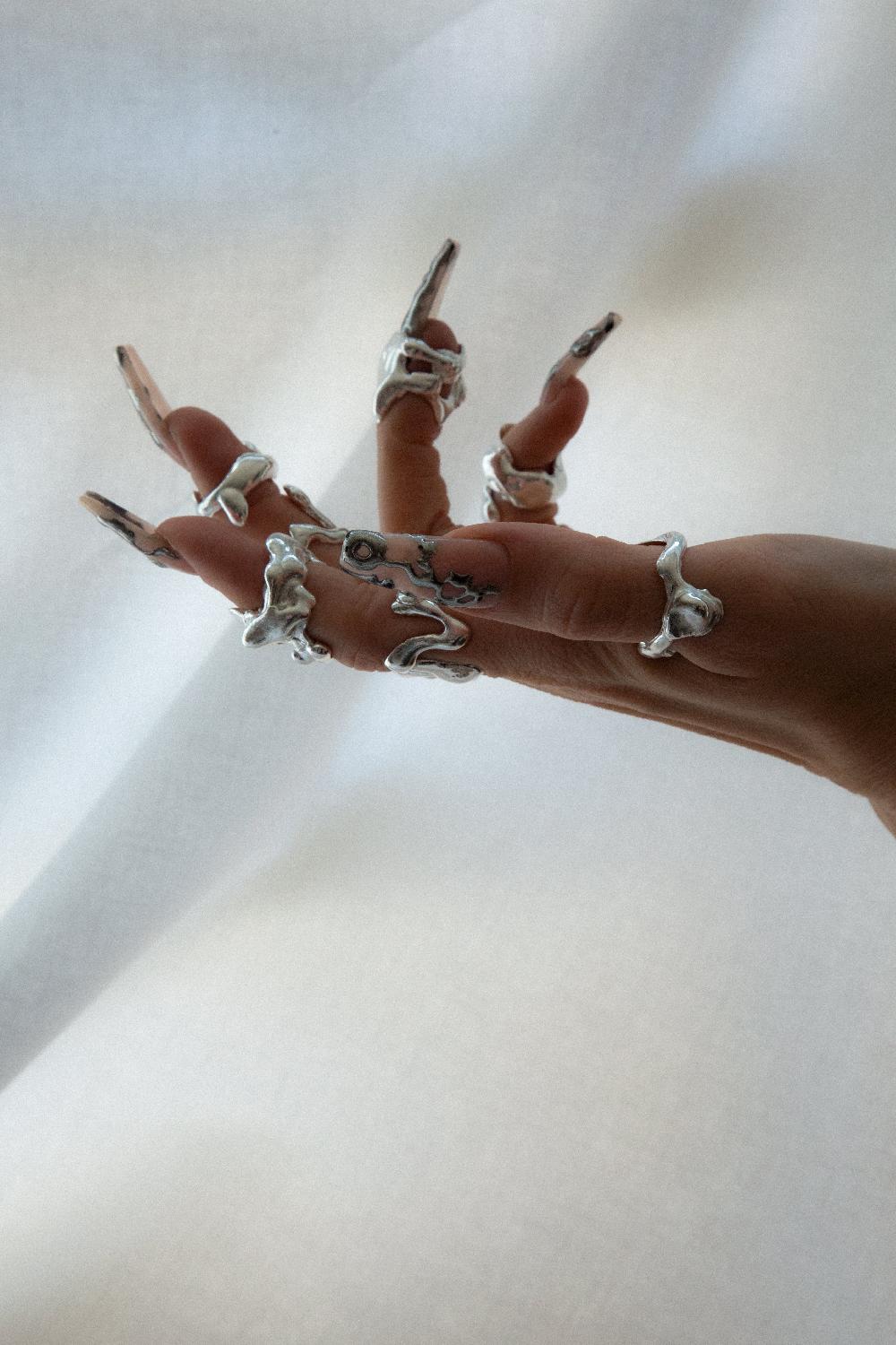 L'exception Bague Lava N°02 Argent LAÔMA ATELIER