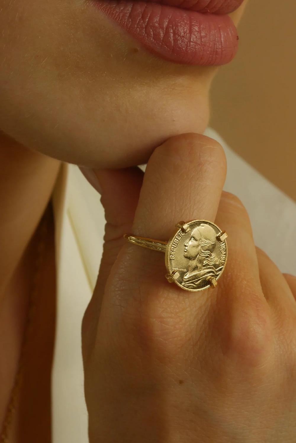 L'exception Bague Marianne. Or Atelier Indépendant