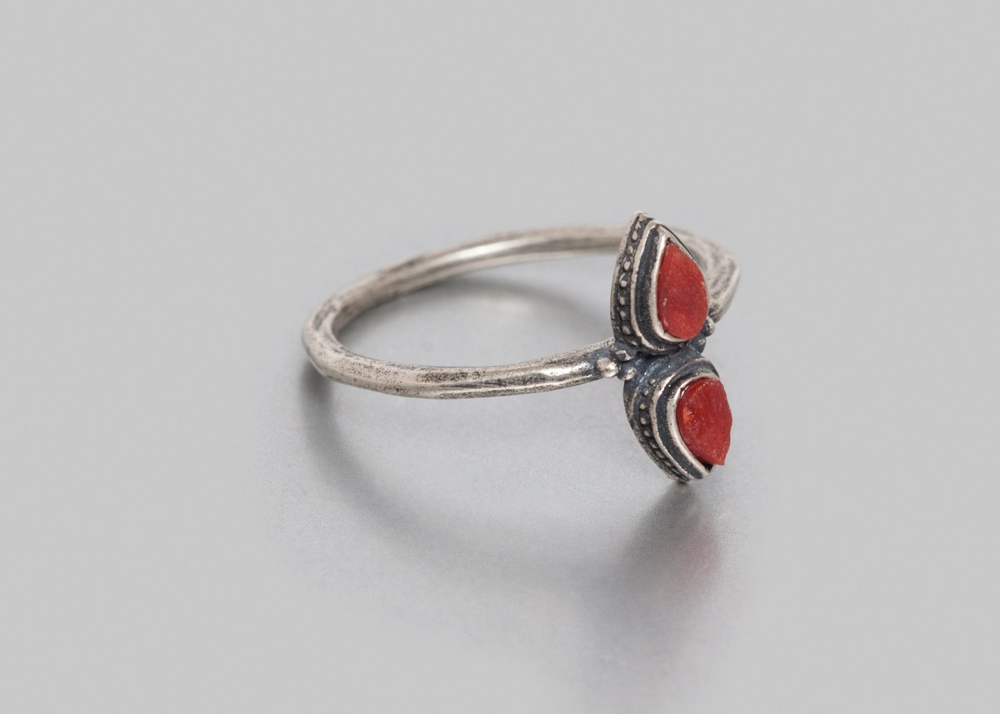 L'exception Bague Nomade Corail Daphné Dasque