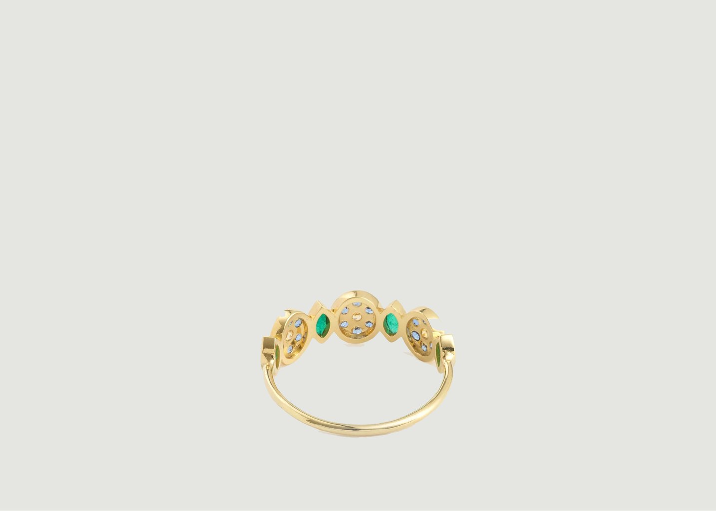 L'exception Bague Nymphéa 2 Bleue Or Sophie D'Agon