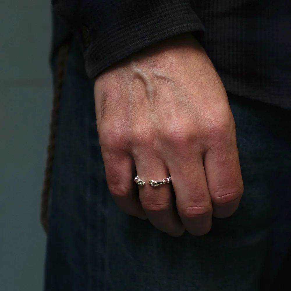 L'exception Bague Scarabée Argent Orner
