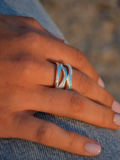 L'exception Bague Sirocco Argent Aerea Studio