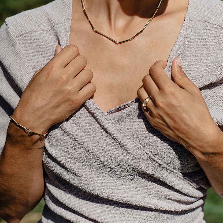 L'exception Bague Sunray Signet Or Maren Jewellery