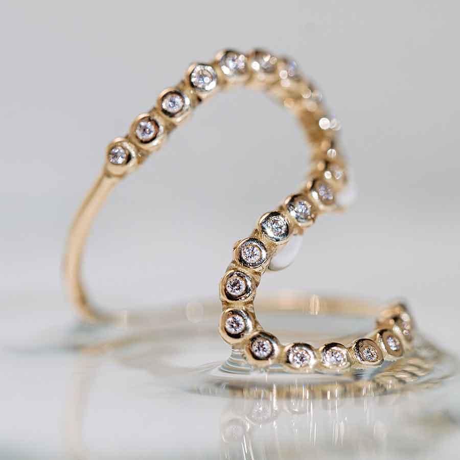 L'exception Bague Wave Or Maren Jewellery