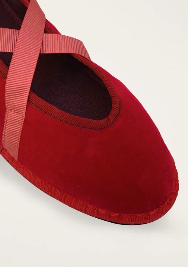 L'exception Ballerine Griselda Rouge Flabelus
