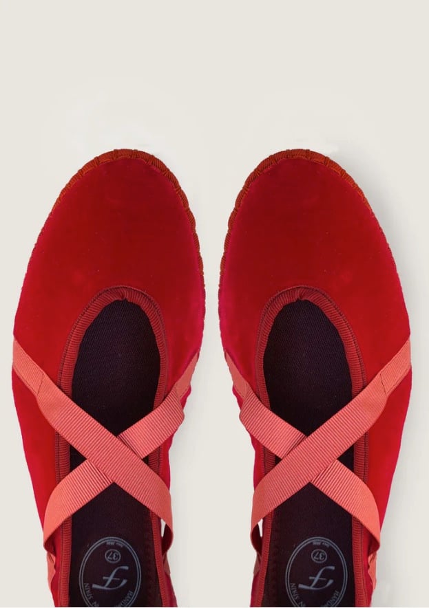 L'exception Ballerine Griselda Rouge Flabelus
