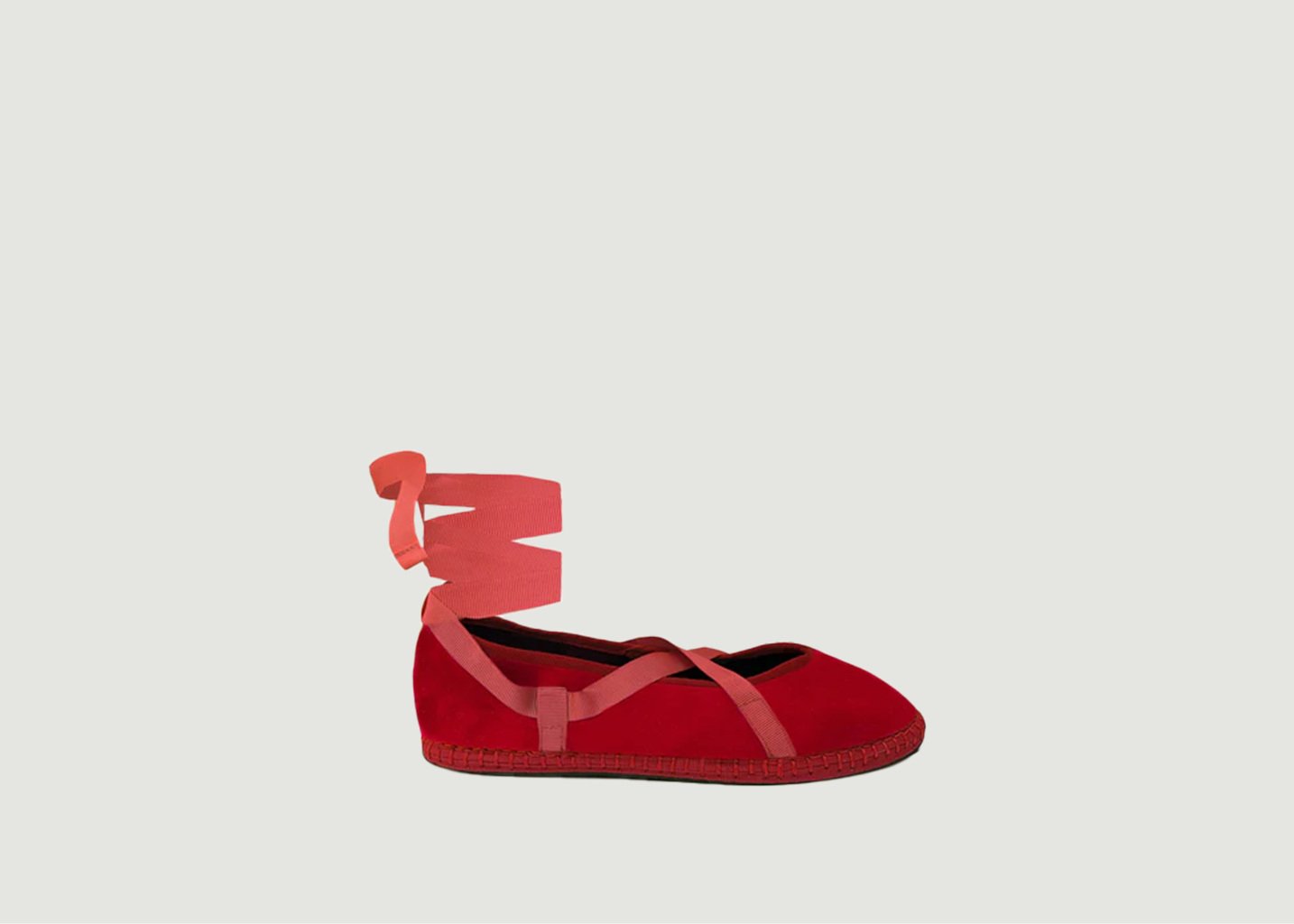 l'exception Ballerine Griselda Rouge Flabelus