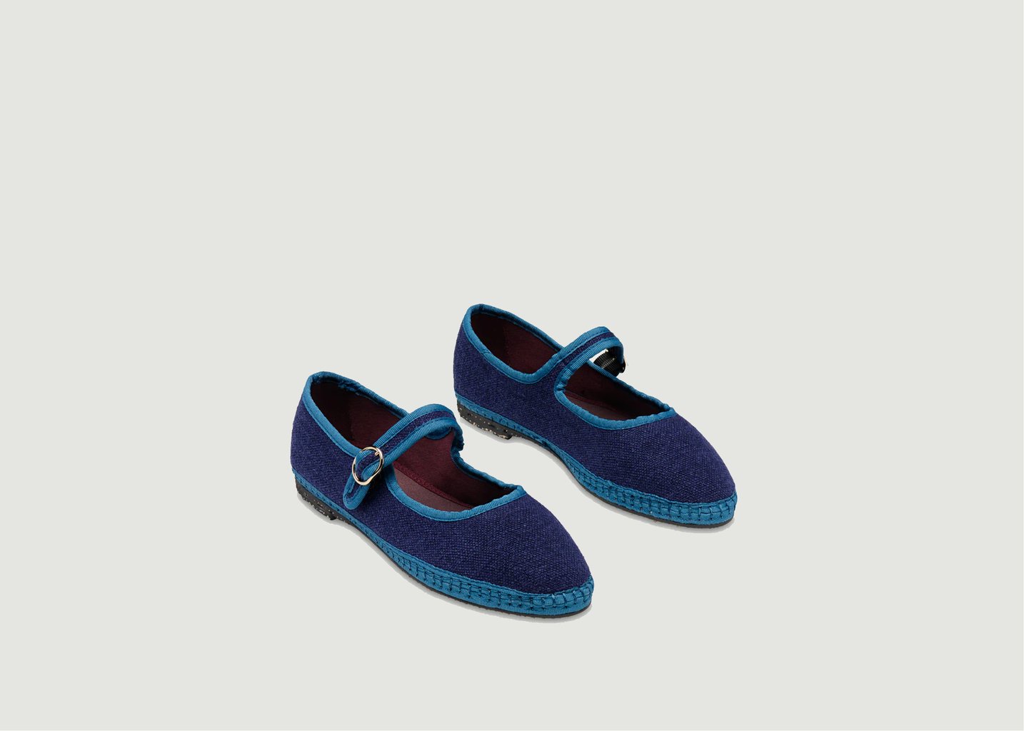 L'exception Ballerines Arthur Bleu Marine Flabelus