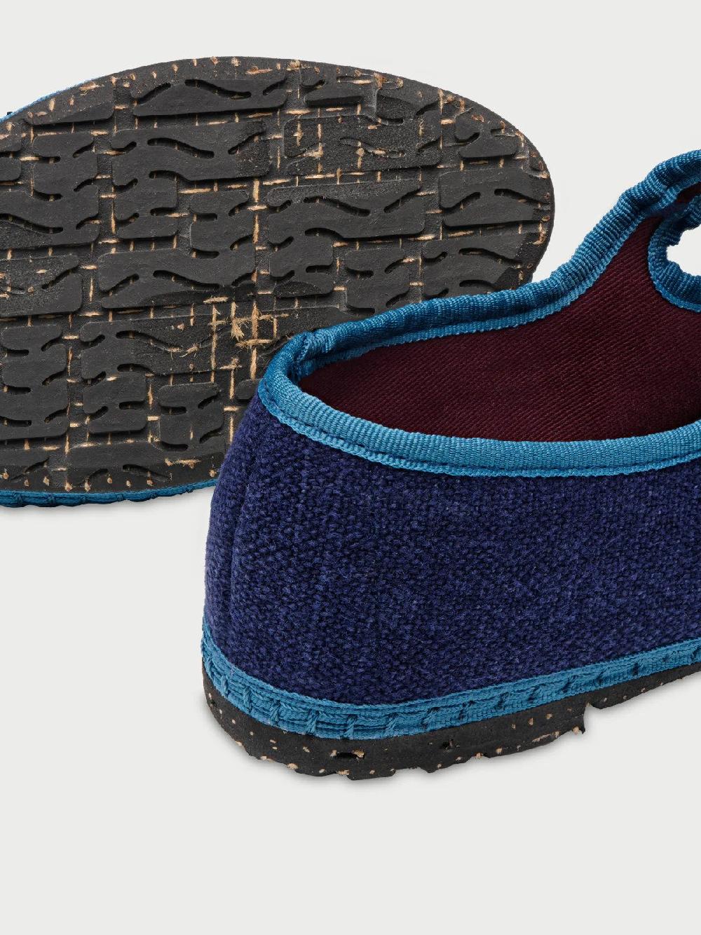 L'exception Ballerines Arthur Bleu Marine Flabelus