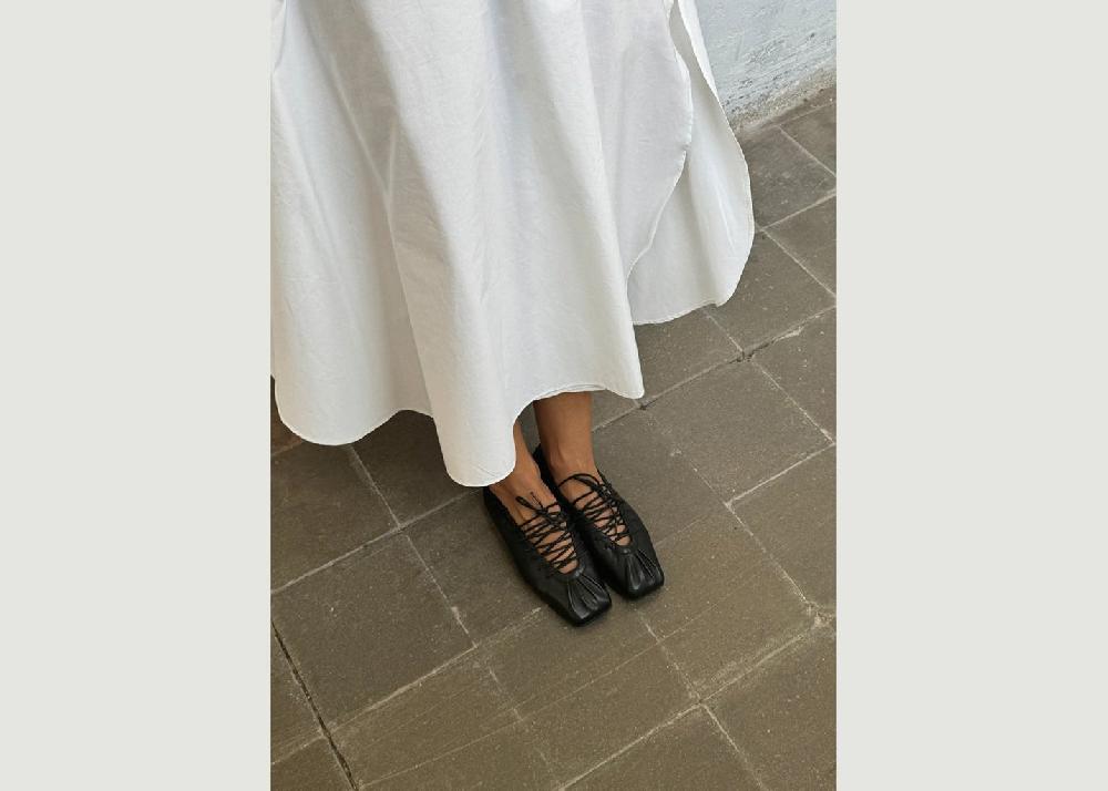 L'exception Ballerines Aureline Noir Alohas