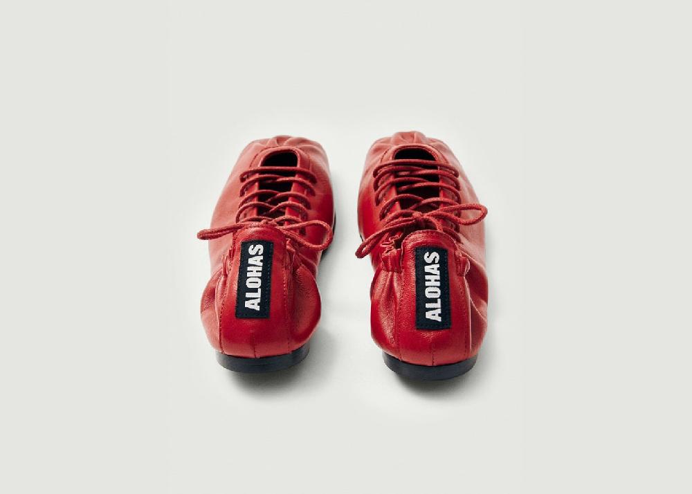 L'exception Ballerines Aureline Rouge Alohas