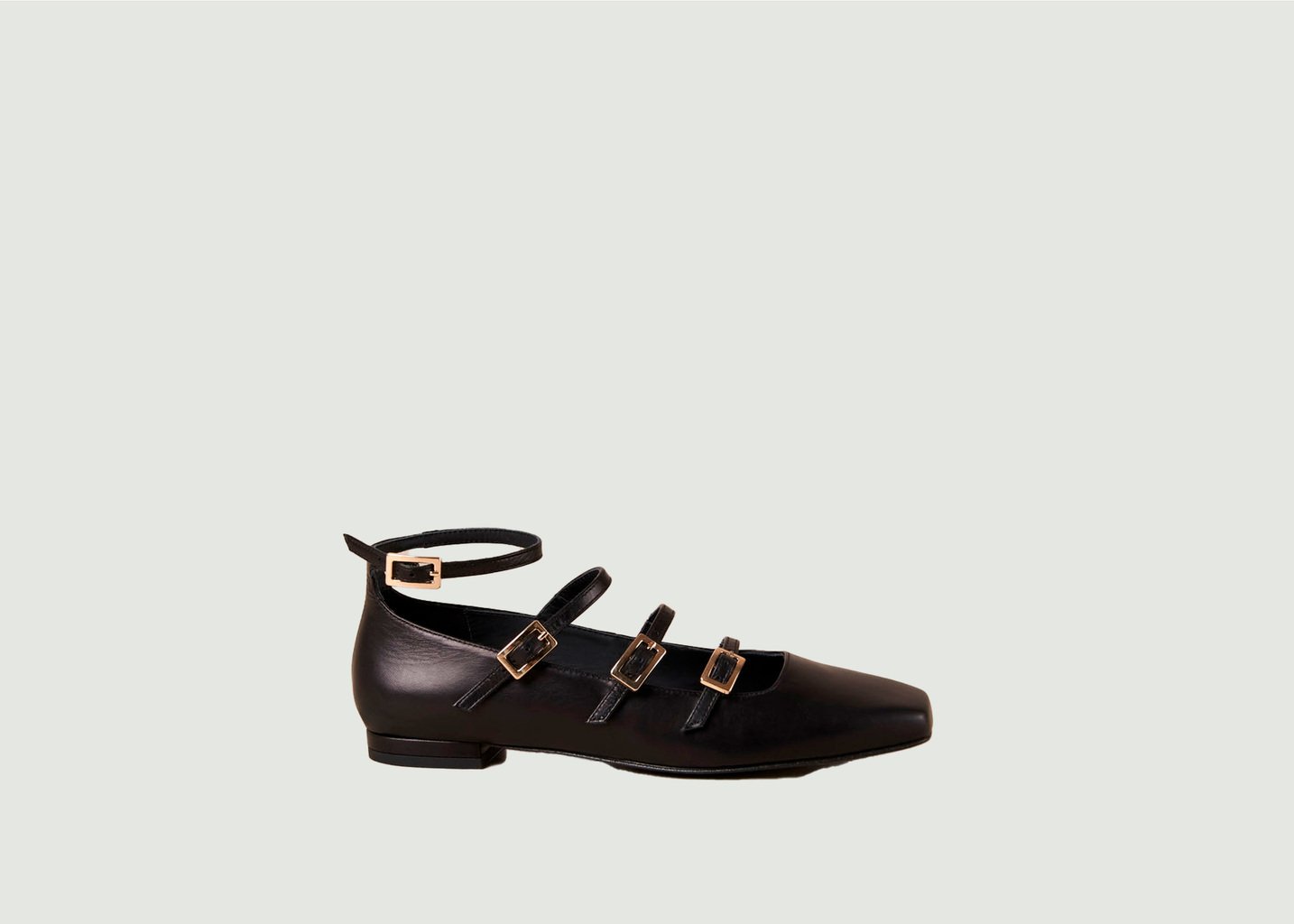 l'exception Ballerines En Cuir Luke Noir Alohas
