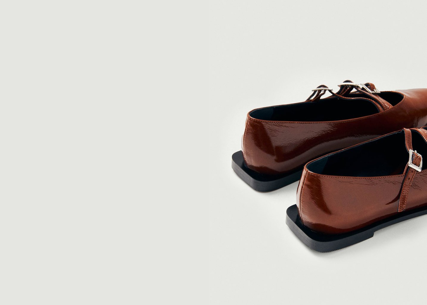 L'exception Ballerines Jive En Cuir Marron Alohas