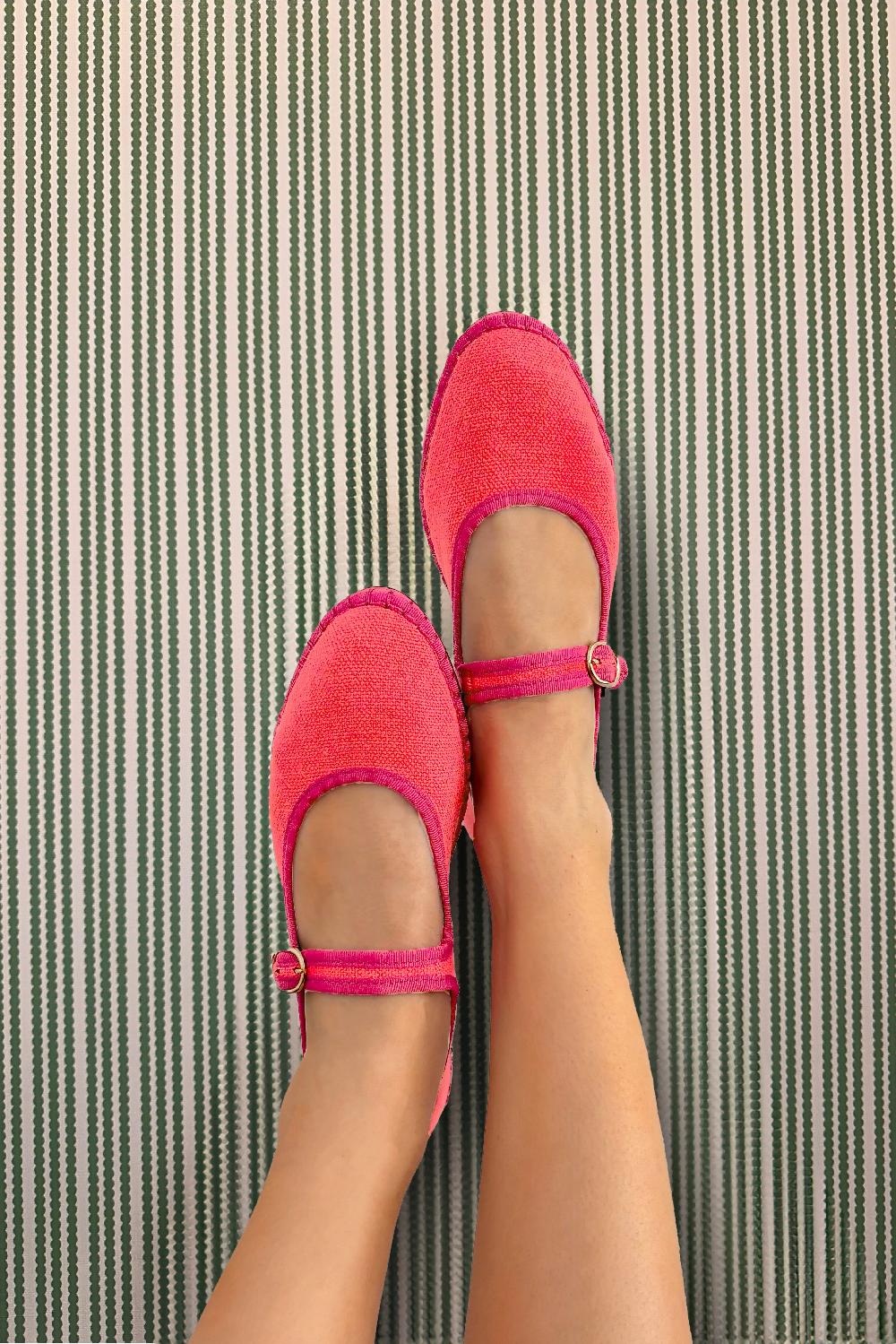 L'exception Ballerines Lago Rose Flabelus