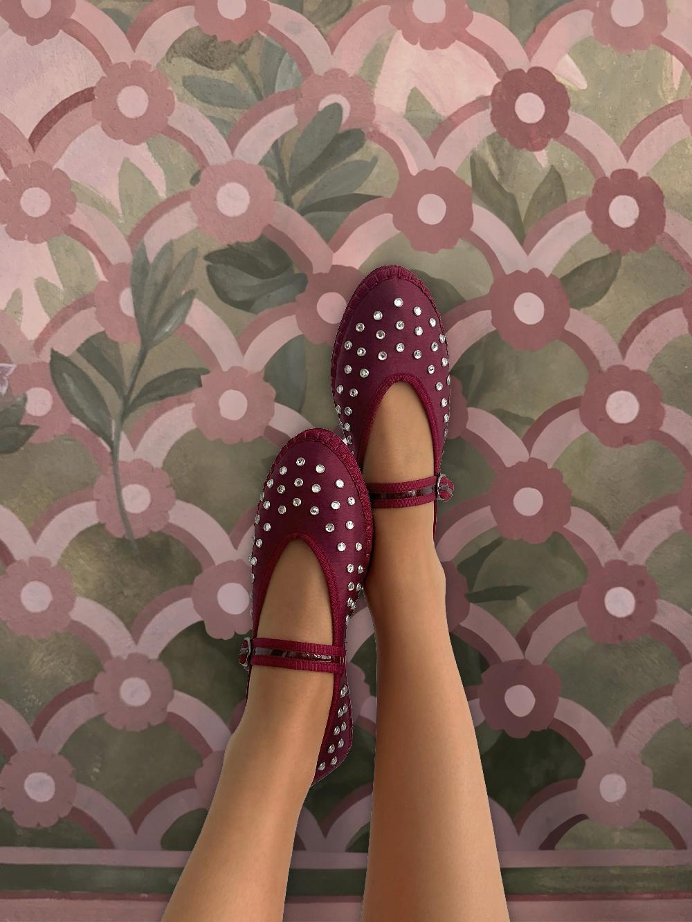 L'exception Ballerines Mae Bordeaux Flabelus