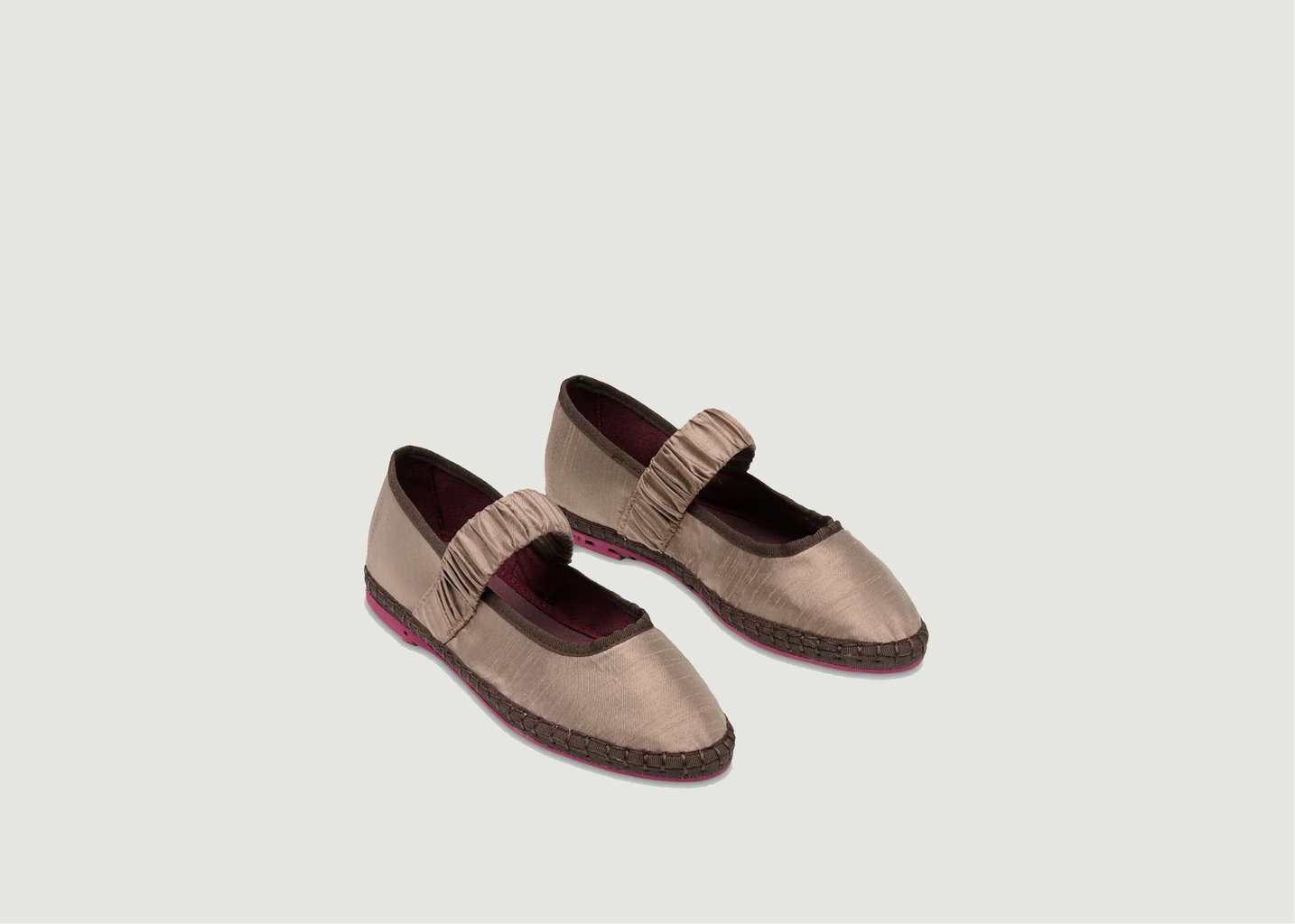 L'exception Ballerines Mafalda Argent Flabelus