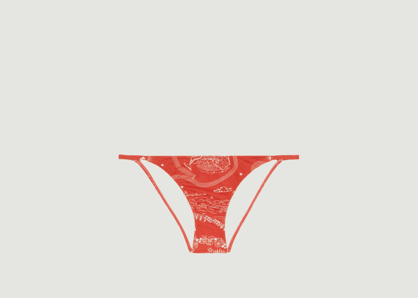 l'exception Bas de maillot de bain Rouge Roseanna