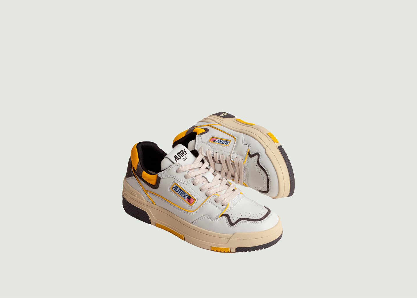 L'exception Basket CLC En Cuir Blanc AUTRY
