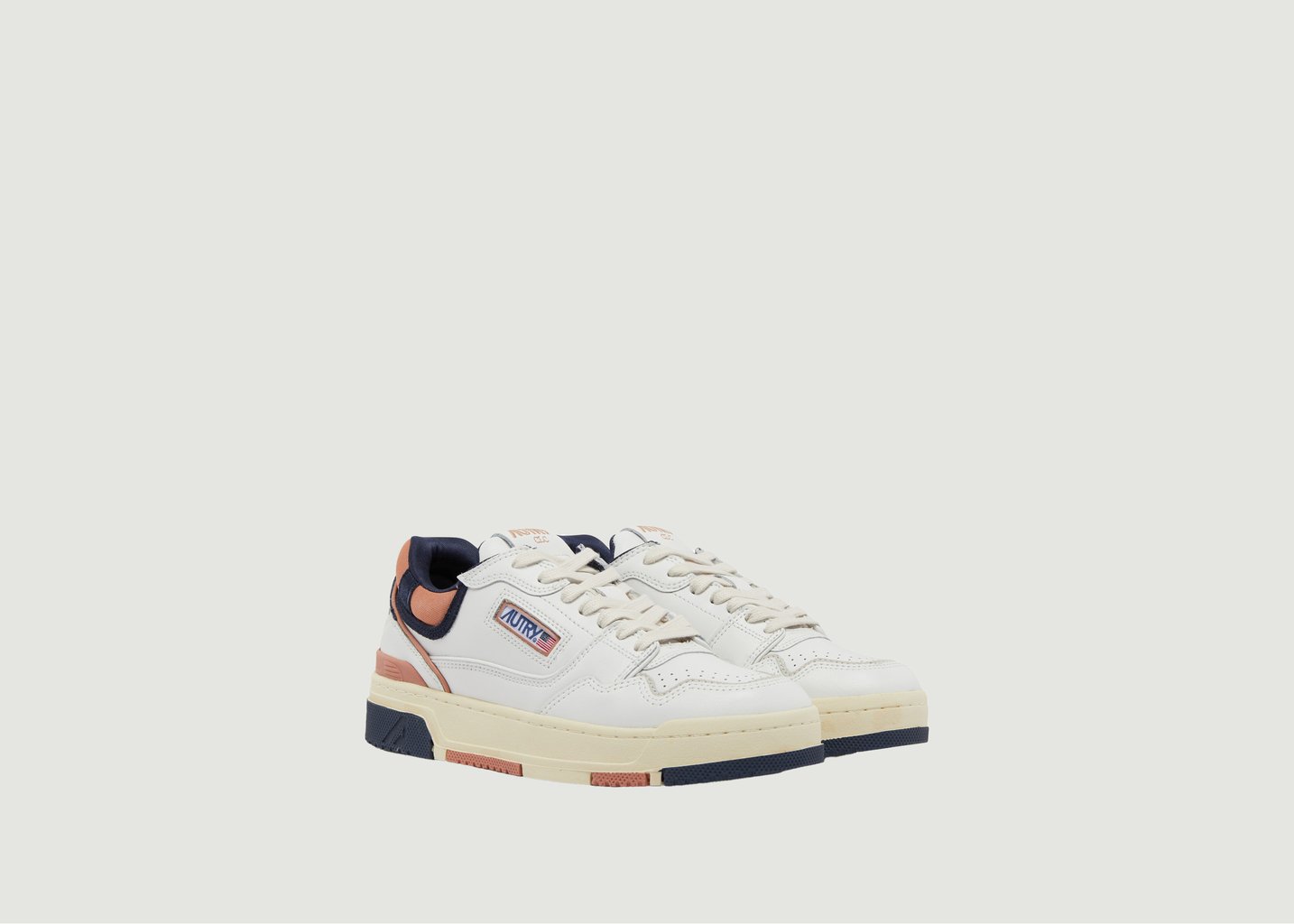 L'exception Basket CLC En Cuir Bleu Marine AUTRY