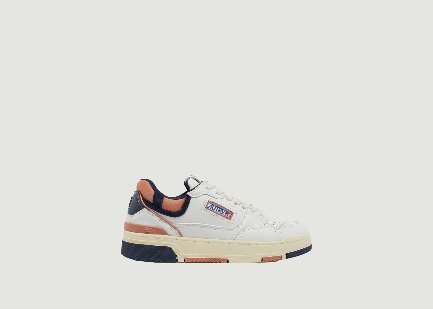 l'exception Basket CLC en Cuir Bleu Marine AUTRY