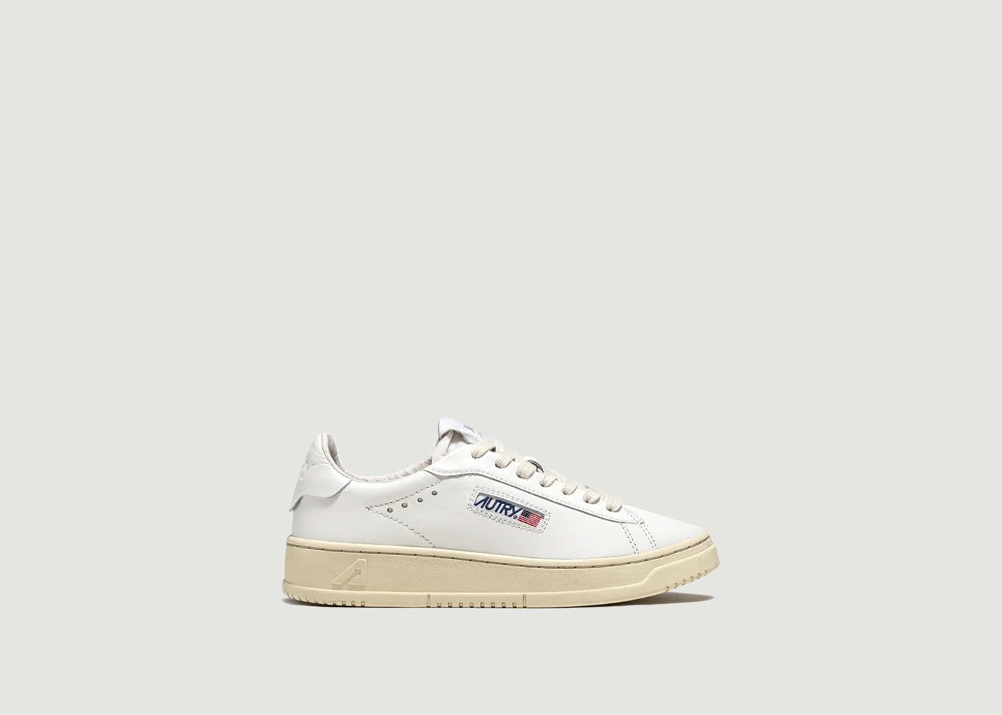 l'exception Baskets Dallas en cuir Blanc AUTRY