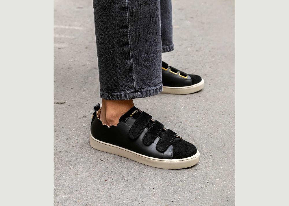 L'exception Baskets Julianne Noir Maison Toufet