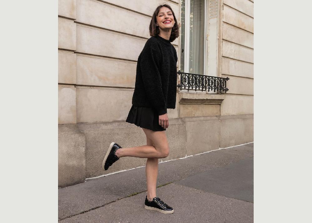 L'exception Baskets Julie Noir Maison Toufet